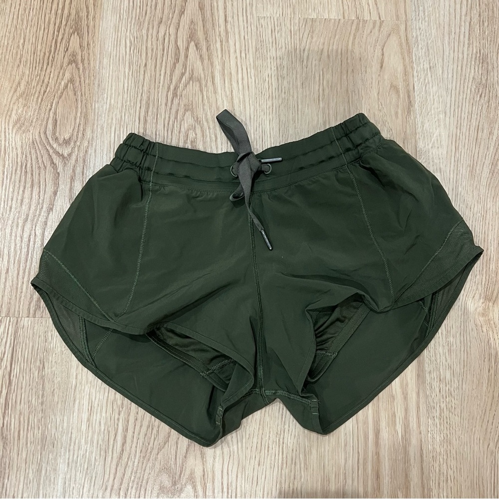 Lululemon Athletica Dark Green Women's Athletic Shorts